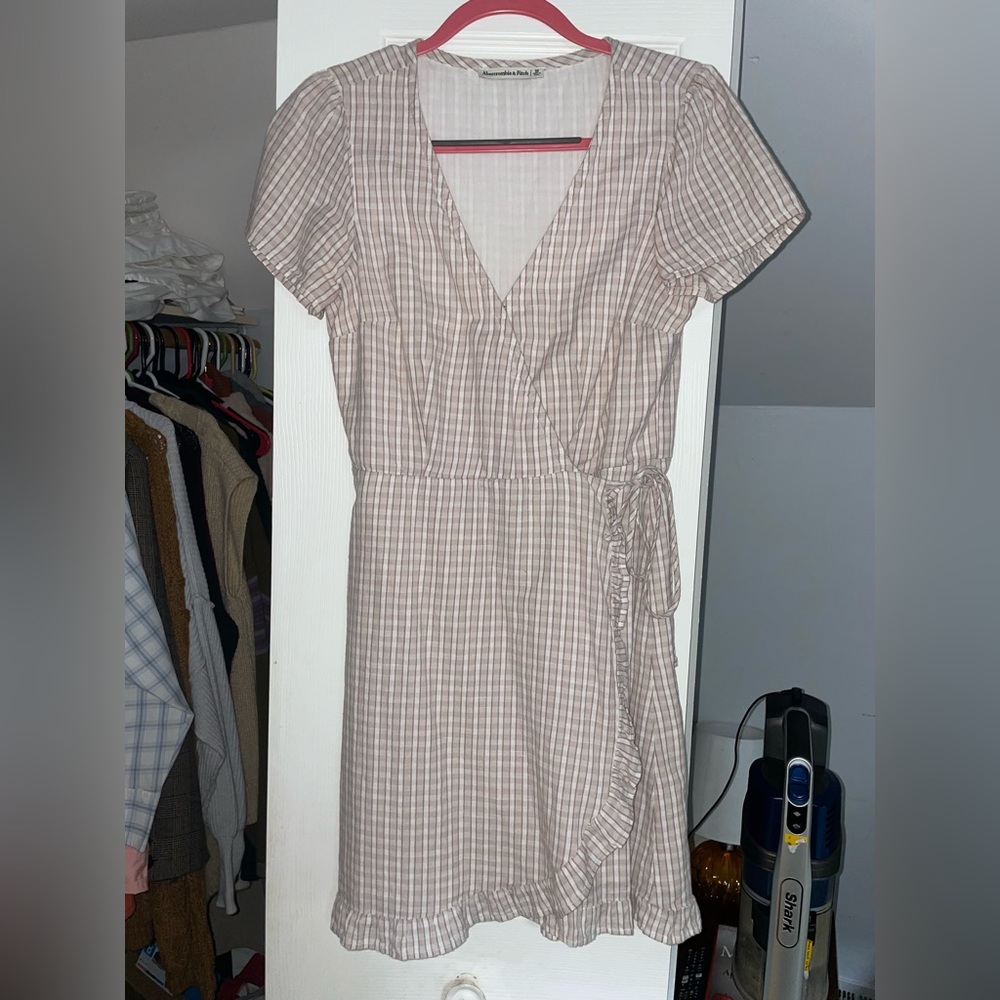 Abercrombie Plaid Wrap Dress